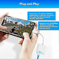 Miniatyrbild 5 av 5: Lightning till Ethernet-adapter, [kompatibel med Apple Mfi-certifierad] 2 i 1 Rj45 Ethernet Lan-nätverksadapter med laddningsport, Plug and Play