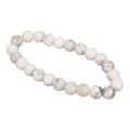 Miniatyrbilde 10 av 11: 8MM Perlearmbånd Unisex Stressavlastning Jadestone Stretch 23stk Perler Helbredende Smykker for Yoga Meditasjon Hvit