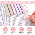 Miniatyrbillede 4 af 5: Pastel Highlighter Penne, 12 Morandi Farve Highlighter Penne, Bløde Mejselspids Bibel Highlighter Penne, Notesbøger, Skolekontorartikler.