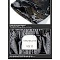 Miniatyrbillede 5 af 5: Camo Cargo Shorts til mænd, afslappet pasform, multi-lomme, udendørs cargo shorts - Grøn camouflage forty-two