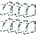 Miniatyrbillede 1 af 7: Dudug clips til duge - 8 stk. - rustfrit stål - dugholder 4cm x 8 Pack