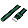 Miniatyrbilde 2 av 5: Nylonreim for Samsung Galaxy Watch4 40/44mm Green Black