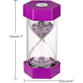 Miniatyrbillede 5 af 5: Sæt med 5 timeglas til børn, timeglasfunktion, timeglasfarver, køkkenur, køkkentimer med timeglas, 3, 5, 10 og 30 minutter...