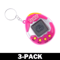 Miniatyrbillede 1 af 8: Tamagotchi - Retro Elektronisk Kæledyr - Pink 3-pak