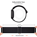 Pikkukuva 4 / 5: Joustava kudottu lenkkiremmi Fitbit Versa 3 2:lle, Versa Lite -remmi, säädettävä nylonurheilukelloremmi Fitbit Sense -kellolle grey For Fitbit sense