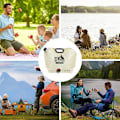 Miniatyrbild 5 av 5: 8L Fällbar Vattenbehållare Förtjockad Vattenförvaringsväska med Svängbar Kran Camping Vattenbehållare Väska för Camping Vandring Resor