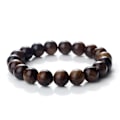 Miniatyrbillede 5 af 5: High Cliff Cypress Træperler Armbånd Kvinder Mænd Meditation Håndlavet Armbånd Arborvitae 8mm