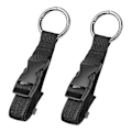 Miniatyrbillede 5 af 5: 5 stk. bagagestrop kuffertbælte jakkeholder strop tilføj-en-taske rejsetilbehør til mænd og kvinder sort 2,5X24cm Black 2.5X24cm