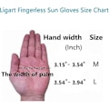 Miniatyrbillede 5 af 5: Upf 50+ Fingerløse Solhandsker Til Uv-beskyttelse Hånddækning, Til Kvinder Fiskeri, Kørsel, Cykling, Vandring Blue M