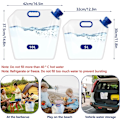 Miniatyrbild 5 av 5: Vattenbehållare hopfällbar vattenbehållare vattenbehållare bärbar hopfällbar vattenflaskor för utomhuscamping vandring picknick BBQ (5L + 10L)