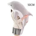 Miniatyrbild 1 av 4: Dolphin Plyschdjur Kudde Super Mjuk Delfin Havs Djur Plyschleksaker Dockor Sov Kudde för Pojkar Flickor Presenter Snabb Grey 50CM