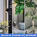 Miniatyrbillede 3 af 5: 2 stk. LED Spotlights Indendørs Kompatible Planter, 3 Farve Accentbelysning Dæmpbare Uplights Spotlight Lampe Med Lysdæmperkontakt