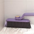 Miniatyrbilde 3 av 5: Roterende multifunksjonell rengjøringsbørste, 2 i 1 baderomsbørste for fliser Purple