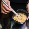 Miniatyrbillede 5 af 5: DIY Magisk Fladt Manuel Håndpisker i Rustfrit Stål Æggepisker Mixer Køkkenredskab, Kompakt, Praktisk og Effektiv