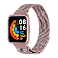 Pikkukuva 1 / 5: Xiaomi Redmi Watch 2 Lite -kellolle Milanese-magneettinen ranneke ja kellokotelo, vaaleanpunainen