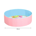 Miniatyrbillede 2 af 5: Børne Ocean Bolde Oppustelig Foldbar Pool Spædbarn Legetøjs Hus Indendørs Legetøj Foldbar Pool Børnetelt, 50% Tilbud PinkBlue Pool 80*80*26cm