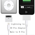 Pikkukuva 5 / 5: Lightning - 30-nastainen adapteri, uros - 8-nastainen naarasliitinmuunnin iPhonelle
