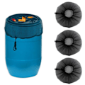 Miniatyrbillede 2 af 5: Regnvandsbeholder Filter Snøredesign Finmasket Støvtæt Vandtank Net Skærm Beskytter Regnvandsbeholder Black L