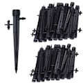 Miniatyrbillede 1 af 5: 100 stk. Drypsystem Drypper, 1/4 tommer Universal 360 Graders Justerbar Drypper med Stik, Passer til 1/4 (4-7mm)