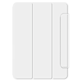 Miniatyrbillede 4 af 5: Stativtaske til iPad Air 13 (2024) (M2) - Stødsikker Magnetisk PU Læder Flip Tablet Cover - Hvid Multicolor White