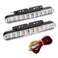 Miniatyrbilde 1 av 5: 2 stk 30LEDs Bil Dagkjørelys DRL Daglyslampe med Blinklys Indikatorlys