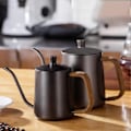 Miniatyrbild 2 av 5: Häll över vattenkokare med smal pip, anti-skållning, rostfritt stål, lång svanhals för kaffebryggare Black 1