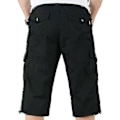 Pikkukuva 2 / 3: Miesten 3/4 pitkät joustavavyötäröiset shortsit Cargo Combat kolmeneljänneshousut Black XL