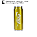 Miniatyrbilde 1 av 5: 350 ml/500 ml Coca Cola-krus, varm og kald isolasjon, 304 rustfritt stål termos, stor Coca Cola-vannflaske, tilpasset bilkoppholder Actual Capacity 180 Ml Gold