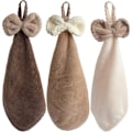 Miniatyrbillede 1 af 5: 3-pak mikrofiber koral fleece køkkenhåndklæder, dekorative håndklæder, øjeblikkeligt tørre hænder