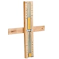 Miniatyrbillede 1 af 5: Sauna Timer 15-Minutters Timeglas - Roterbart Sandur i Træ til Infrarøde, Damp- & Tøndesaunaer, Saunatilbehør Yellow