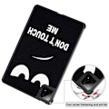 Miniatyrbillede 3 af 4: Til Xiaomi Pad 7 Pro/Pad 7 Etui Mønster Print Læder Stand Tablet Cover Multicolor Don't Touch Me