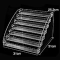 Miniatyrbilde 4 av 4: Gel Neglelakk Neglelakkholder Klar Sminke Display Stativ Hylle Holder Organizer 7 Lag Neglelakk