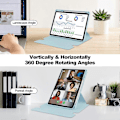 Miniatyrbillede 2 af 5: For Lenovo Tab M11/Xiaoxin Pad 11 2024 Etui PU+Akryl Tablet Stativ Cover med Bluetooth Tastatur Multicolor Style D