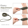 Miniatyrbilde 4 av 7: Universal flettet stropp for videokamera (2-pakning) – Justerbar Paracord komfortabel utendørsaktivitetsvifte overlevelses- og eventyrarmbånd