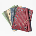 Miniatyrbillede 5 af 5: Vintage Brevpapir med Linjer til Personlige Breve Blank leather