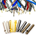 Miniatyrbillede 2 af 8: 50 stk. Snørebåndshoveder Aglets DIY Snørebåndsreparations Snørebåndsspidser Sorte