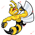 Pikkukuva 3 / 5: Korkea Laatuinen Piirretty Vahva Vihainen Mehiläinen Bumblebee Kypärä Tarra Vedenkestävä Tarra Autokilpailuun Autolle Kannettavalle Tietokoneelle Kypärälle bee-5 width 10cm
