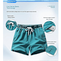 Miniatyrbillede 3 af 3: Træningsshorts til mænd, åndbare, hurtigtørrende, lette atletiske shorts med lommer - Militærgrøn 4XL