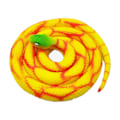 Miniatyrbillede 1 af 5: Realistsik Fake Slange Legetøj Blød Gummi Slange Figur Have Slange Scare Fugle og Egern, Python Action Model Slange Legetøj Figurer Stress Relief Legetøj Yellow