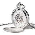 Pikkukuva 1 / 4: Mekaaninen taskukello Steampunk taskukellot Retro luuranko riipus taskukello Kulta taskukello Taskukello