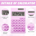 Miniatyrbillede 3 af 5: Basis Standard Lommeregner Mini Digital Desktop Lommeregner med 8-