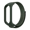 Miniatyrbillede 1 af 5: Urrem til Ur Vandtæt Justerbar Integreret Blød TPU Enkeltdel Urrem til Xiaomi Mi Band 5 6 7 Army Green
