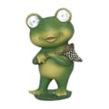 Miniatyrbild 1 av 5: Groddamm Trädgårdsstaty LED Dekorativ Groda Solcellslampa för Gård Utomhus Veranda med Fjäril with Net Bag Optional