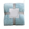 Miniatyrbillede 1 af 5: Stort Flanell Fleece Tæppe 100x150cm Polyester Blødt Behageligt Let Luksus Sengetæppe til Light Blue