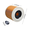 Miniatyrbilde 4 av 5: Reservedeler for Wd2.250 Wd2250 A2004 A2054 Mv2 robotstøvsuger - HEPA-støvsugerposer