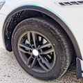 Miniatyrbild 5 av 5: Universal Fender Flares Bilhjulskärmar Vingförlängare Båge Ögonbryn Stänkskydd Läpp Karossats Skydd Stänkskydd Tillbehör