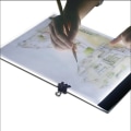 Miniatyrbillede 2 af 7: A4 LED Tegnebræt - Lysbord / Lysplade - Bærbar Hvid
