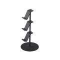 Miniatyrbillede 1 af 11: 3-lags spilcontroller opbevaringsstativ hul hovedtelefon spil konsol controller holder stand arrangør til XBOX sort