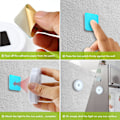 Miniatyrbild 6 av 6: Rörelsesensorlampor inomhus, batteridriven uppladdningsbar smart LED magnetisk nattlampa för trappor (3-pack)
