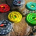 Miniatyrbillede 5 af 5: Realistsik Fake Slange Legetøj Blød Gummi Slange Figur Have Slange Scare Fugle og Egern, Python Action Model Slange Legetøj Figurer Stress Relief Legetøj Red